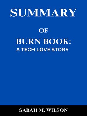 cover image of BURN BOOK